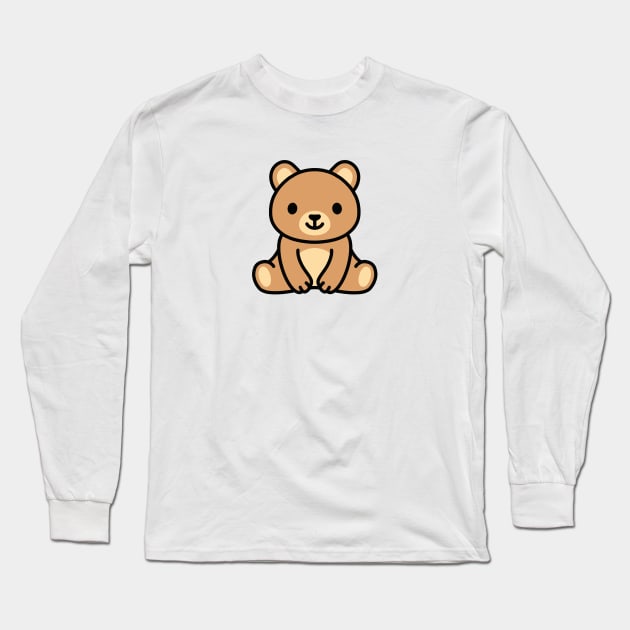 Bear Long Sleeve T-Shirt by littlemandyart